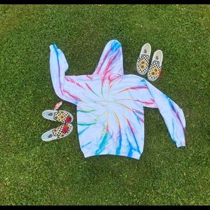 Rainbow Tie Die Hoodie